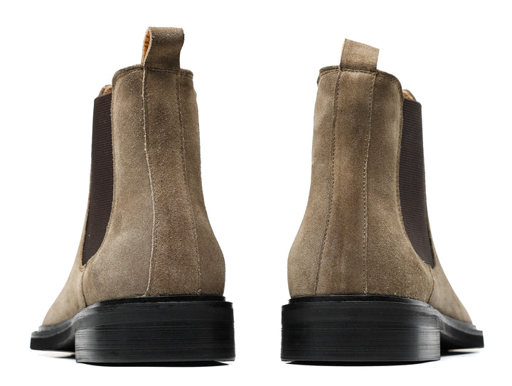 Vintage Suede English-Style Chelsea Boots