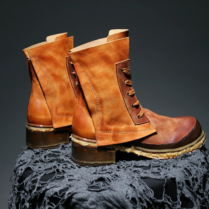 British Style Motorcycle Leather Boots