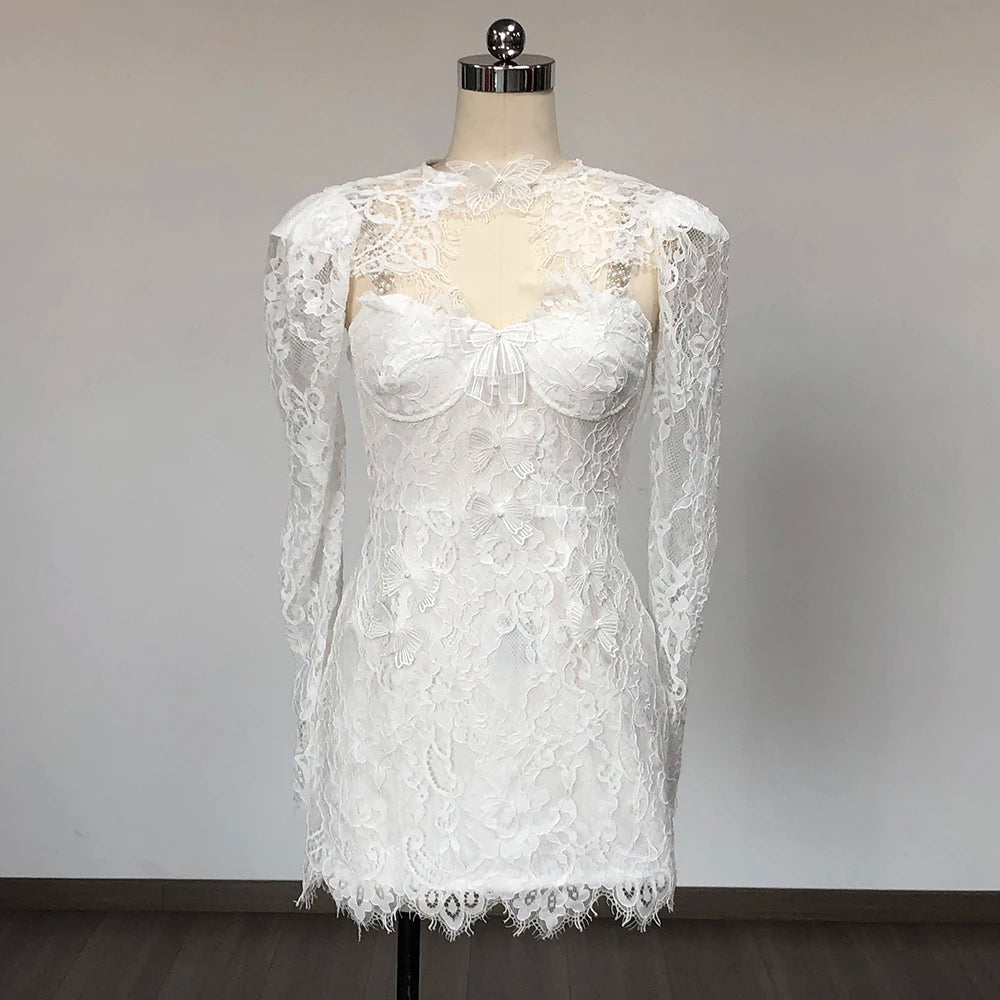 Effortlessly Bodycon Lace Mini Dress