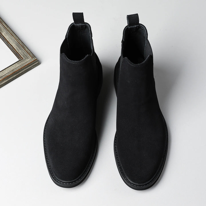 Vintage Suede English-Style Chelsea Boots