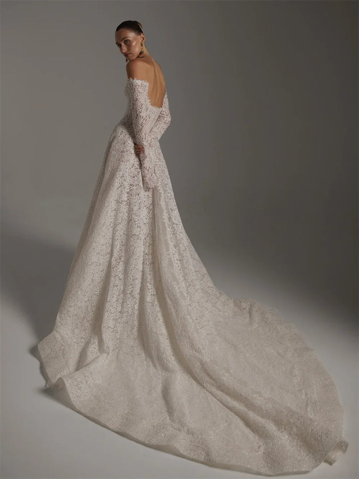 Romantic Zip Back Wedding Couture