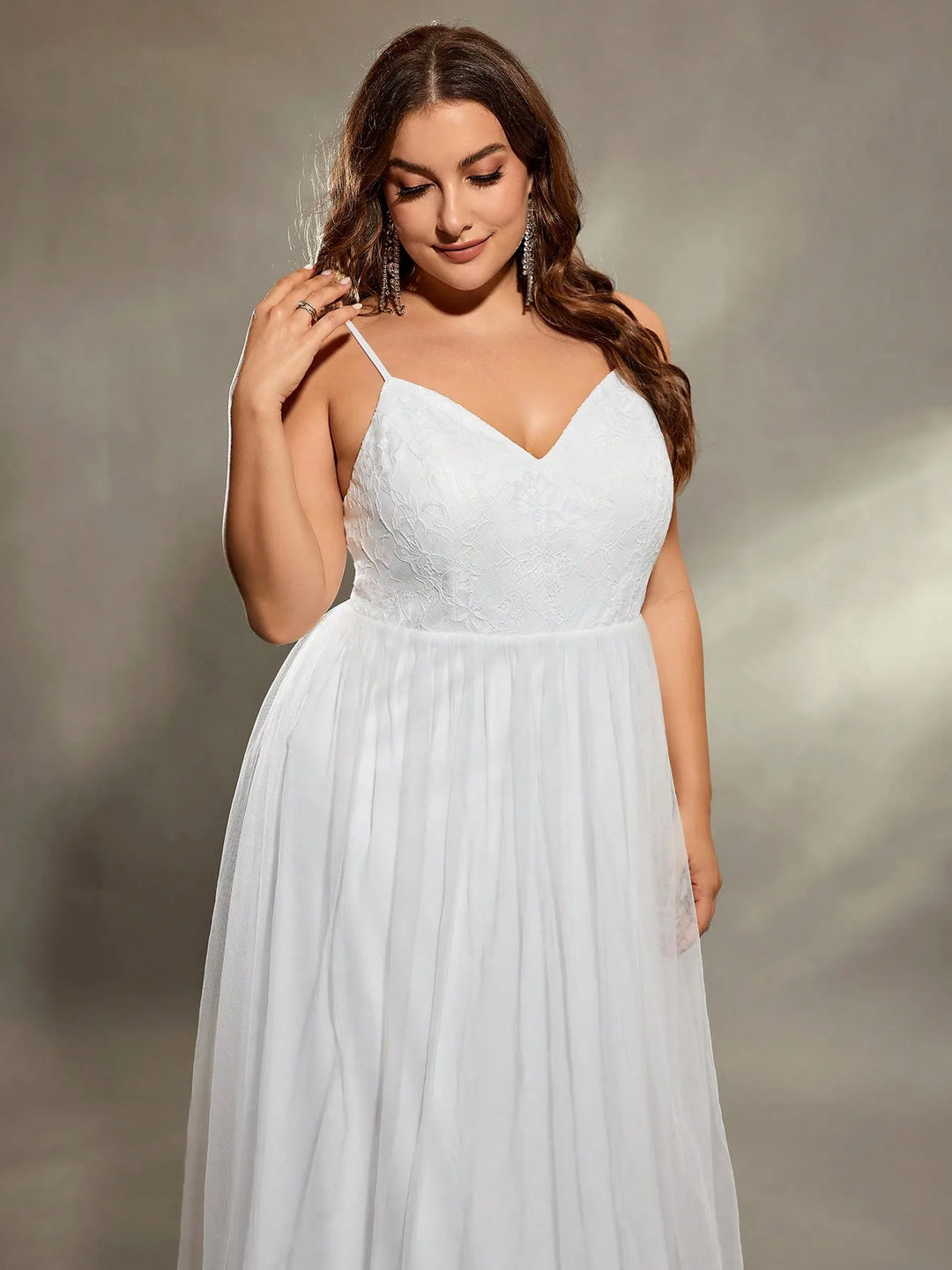 Sweetheart Collar Plus Size Wedding Dress