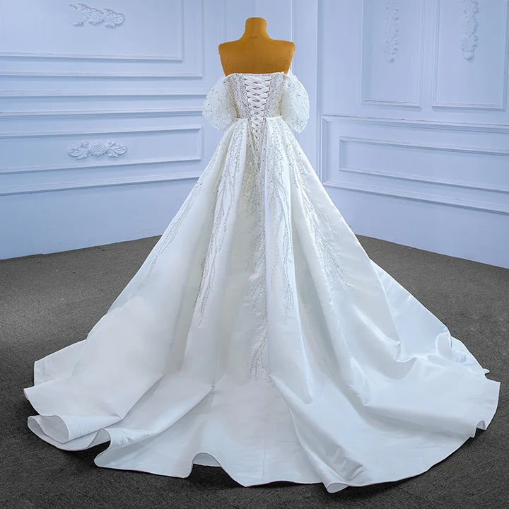 Glamorous Crystal Beaded Bridal Dress