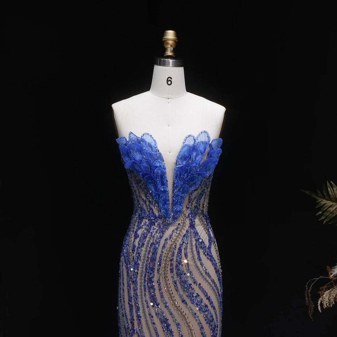 Timeless Heavy Beaded Arabian Party Gown