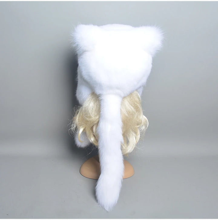 Luxury Hand-Knit Warm Fur Hat