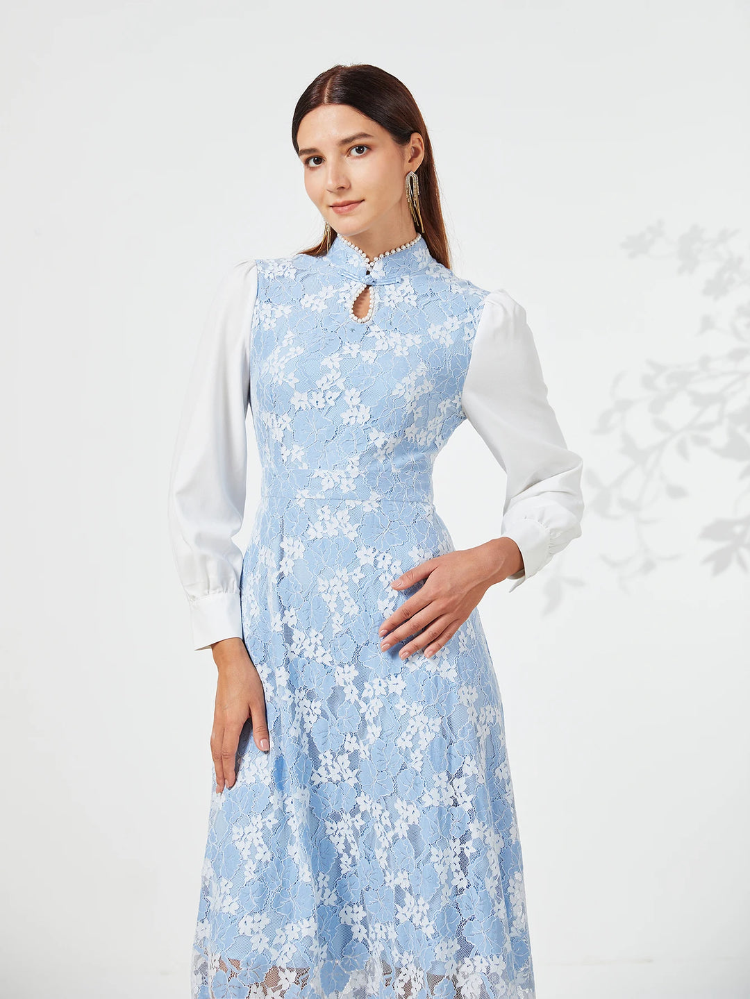 Stylish Long Sleeve Formal Evening Dress