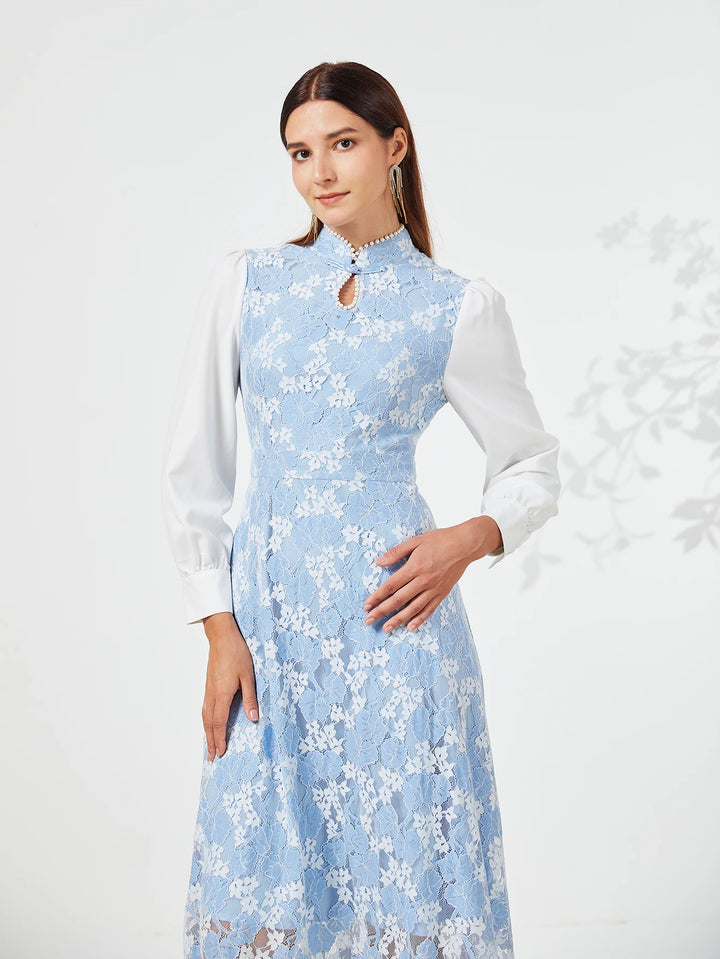 Stylish Long Sleeve Formal Evening Dress