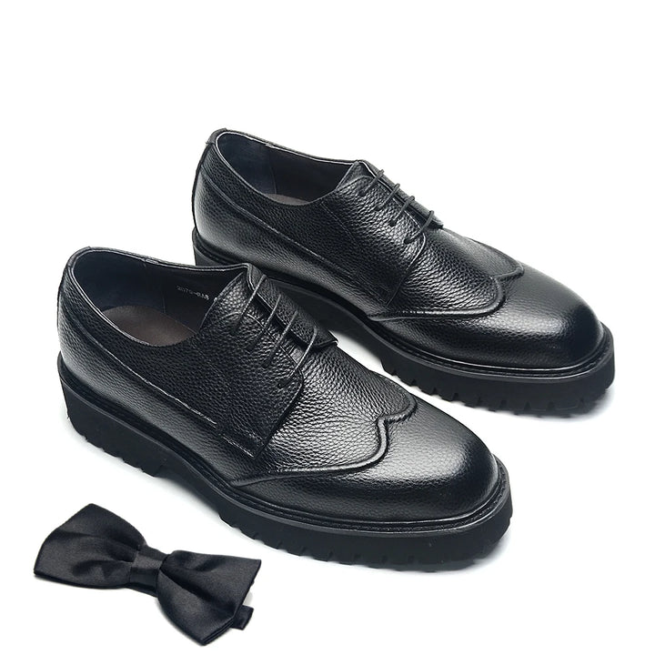Fancy Lace-Up Leather Business Shoes