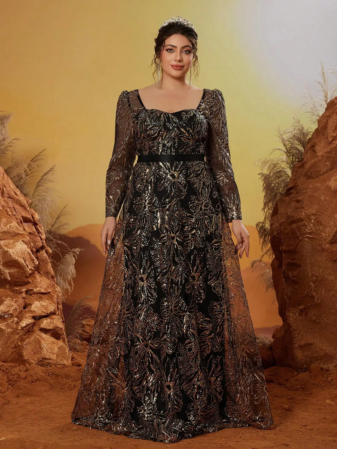 High-end Embroidered Evening Party Dress