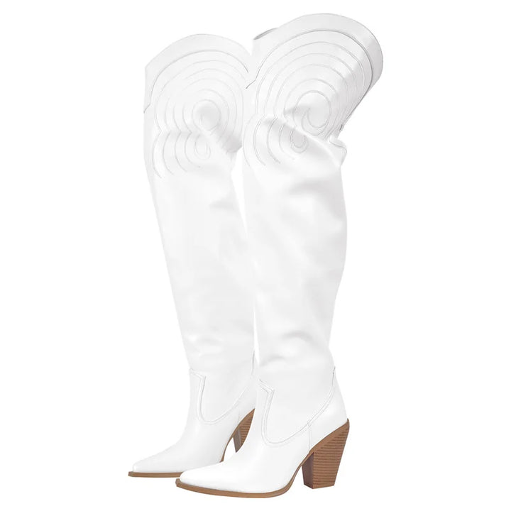 Stylish Matte Over The Knee Boots
