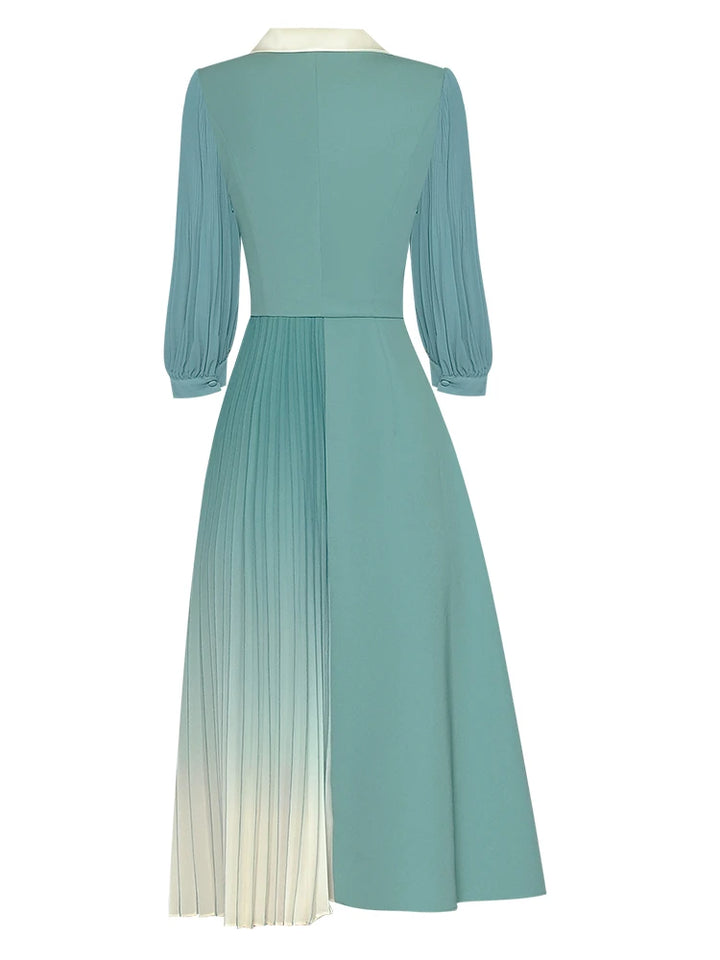 Pleated Elegant Cocktail Dress
