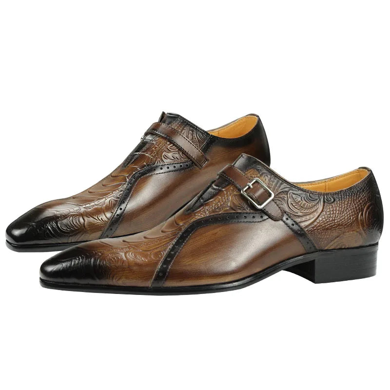 Deluxe Trendy Leather Brogue Shoes