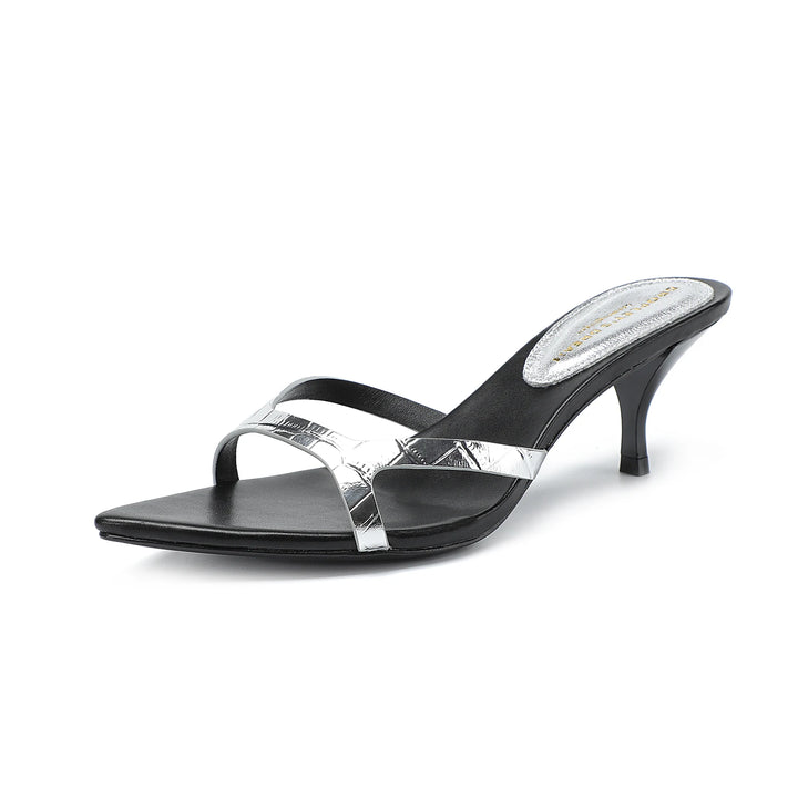 Stylish Pointed Mid-Heel Slippers