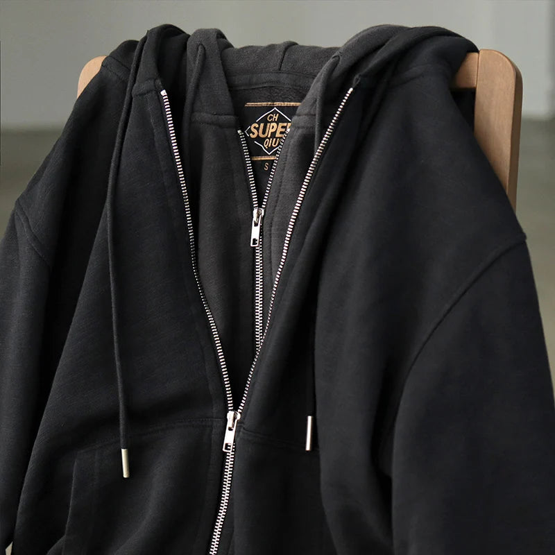 Warm Plush Cotton Knitted Hoodie