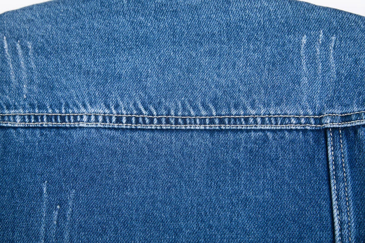 Regal Mid-Length Denim Jeans Coat