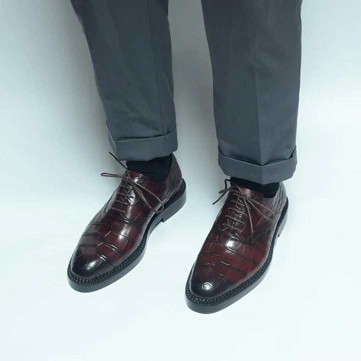 Elegant Patterned Oxfords Shoes