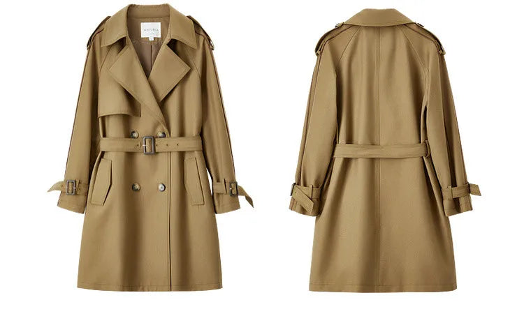 Double-breasted Belted Trench Coat