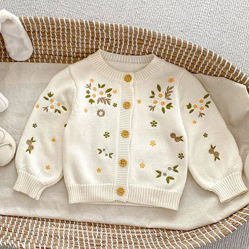 Elegant Toddler Baby Girl Knitting Cardigan