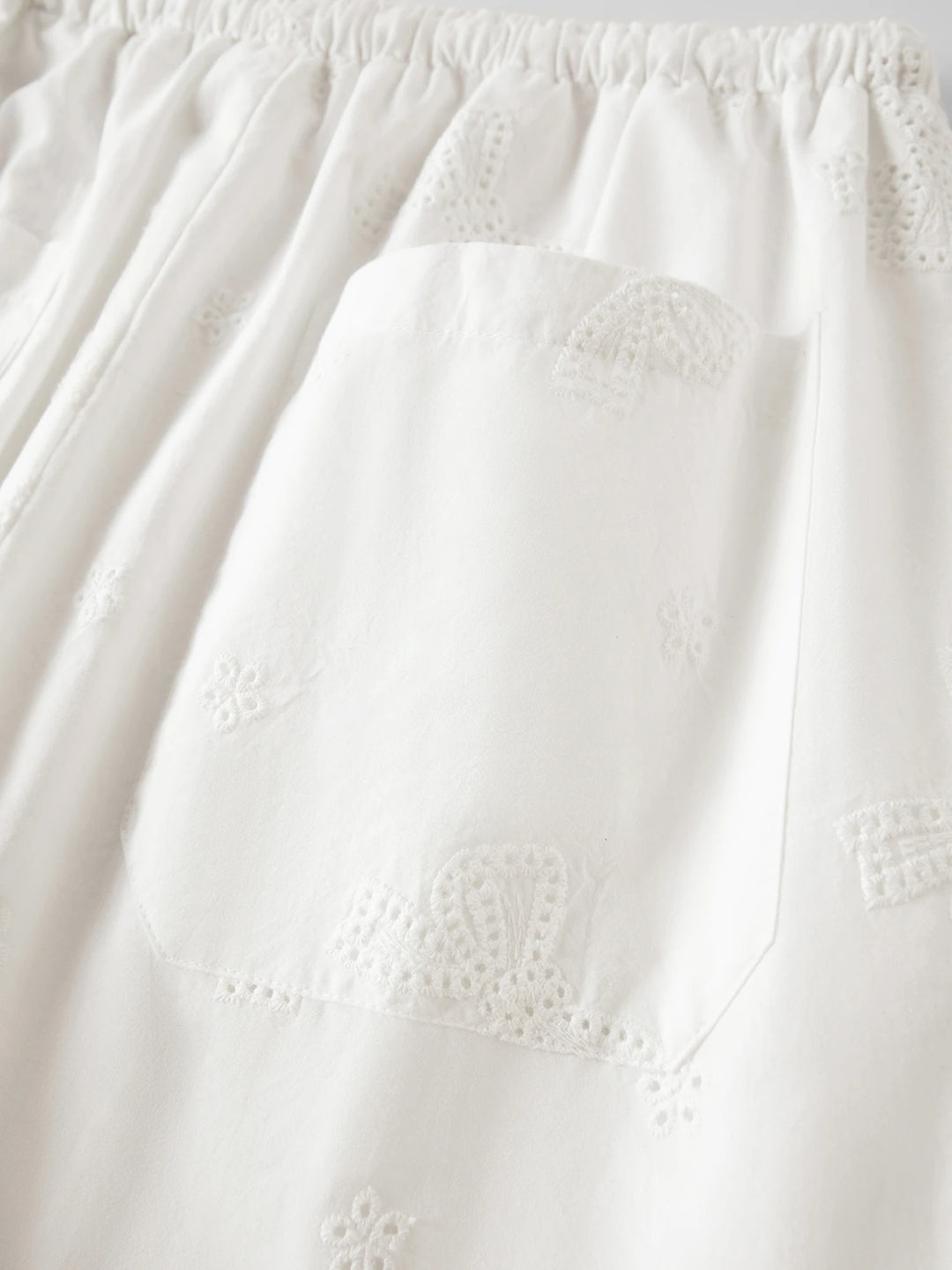 Stunning Wide Leg Cotton Lace Pants