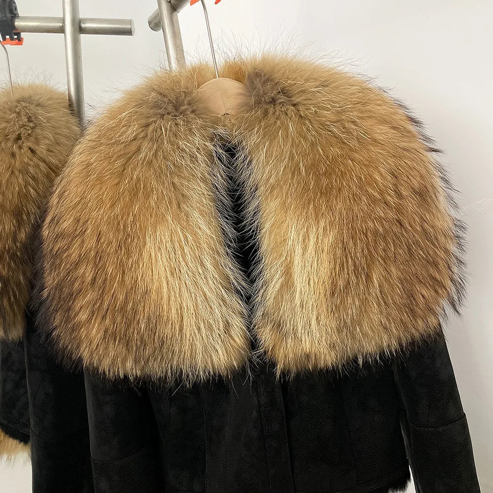 High-Quality Warm Fur Parka Coat