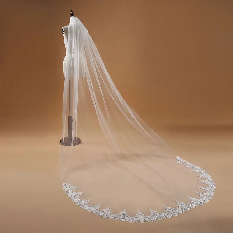 Beautiful Lace Edge Wedding Veil