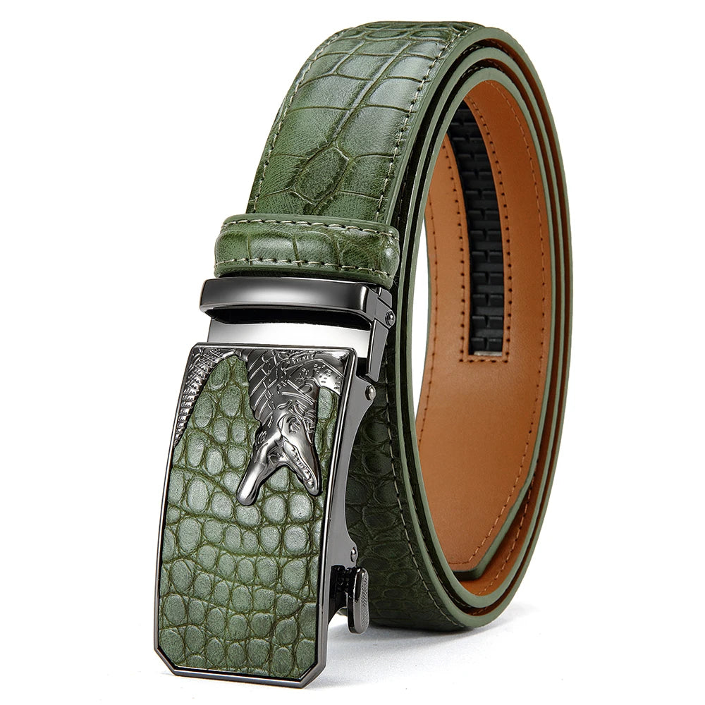 Classic Automatic Buckle PU Leather Belt