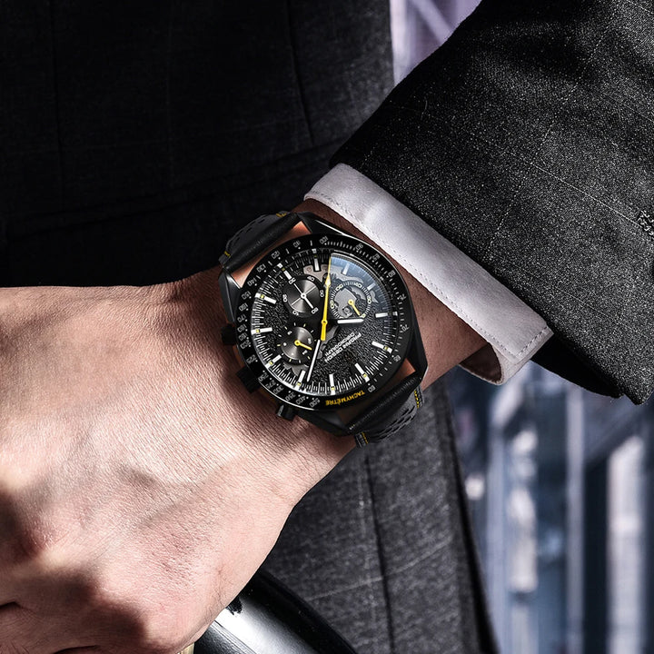 Elegant Luminous Quartz Chronograph Watch