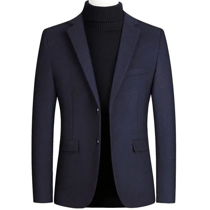 Sophisticated Regular Fit Wool Blazer