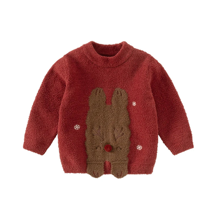 Enchanting Knitted Kids Cartoon Jumper