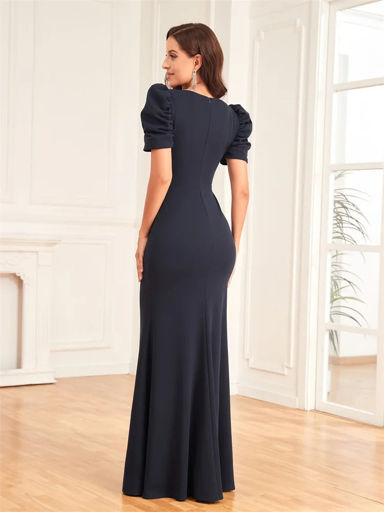 Luxury Applique Plus Size Women's Party Gown