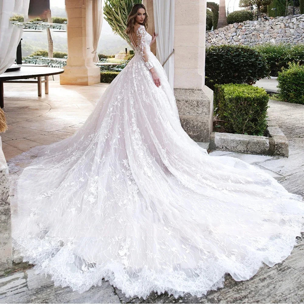 Ravishing Beaded Tulle Wedding Dress