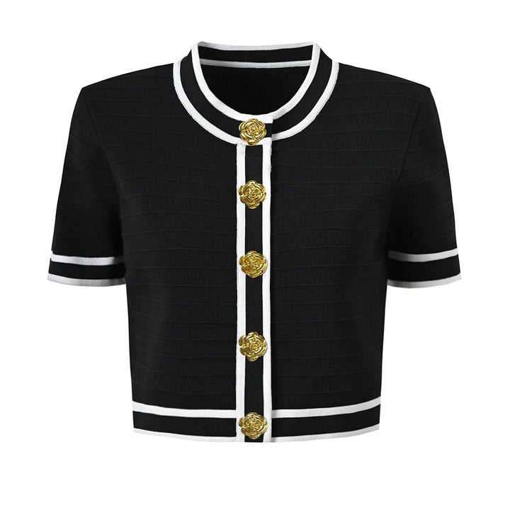 High-Quality Striped Knitted Cardigan