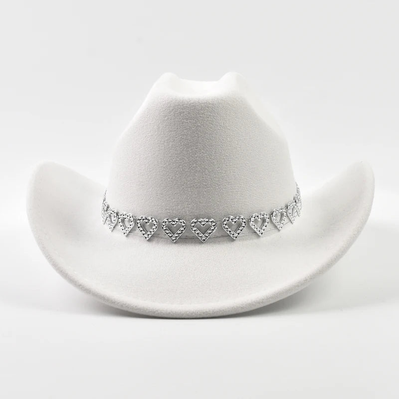 Sleek Roll-Up Brim Cowgirl Hat