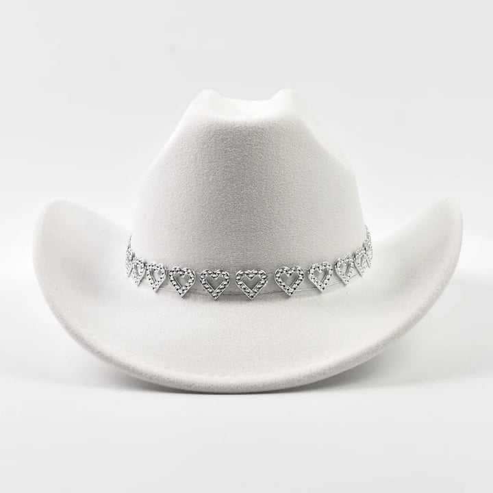 Sleek Roll-Up Brim Cowgirl Hat