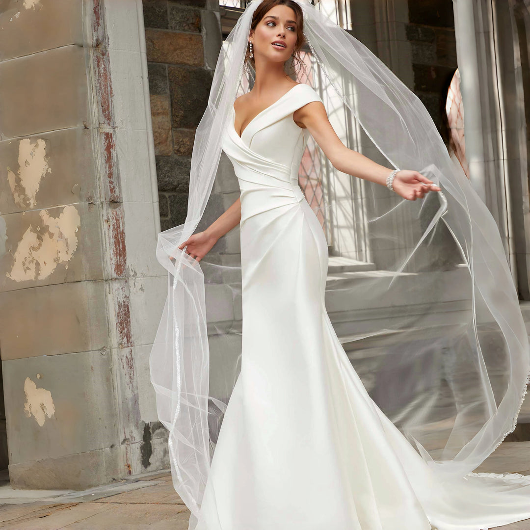 Luxury Crystal Organza Bridal Veils