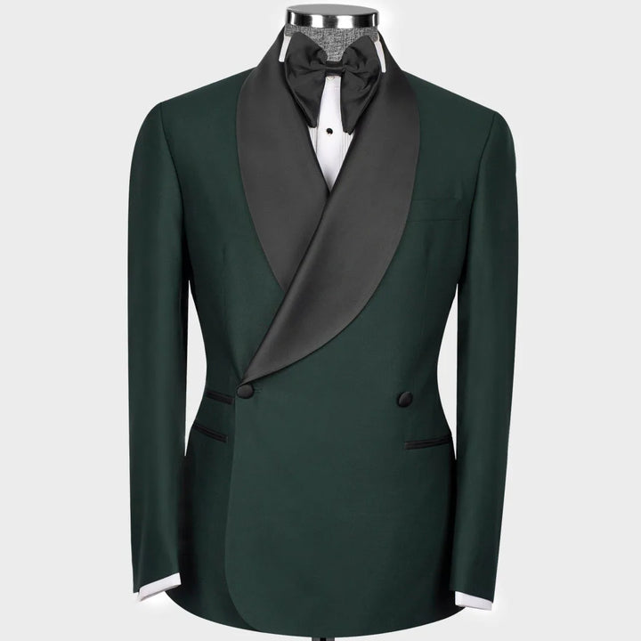 Stylish Bright Lapel 2-Piece Wedding Suit