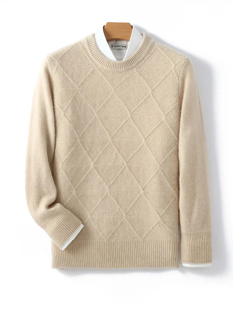 Casual Pure Wool Knitted Sweater