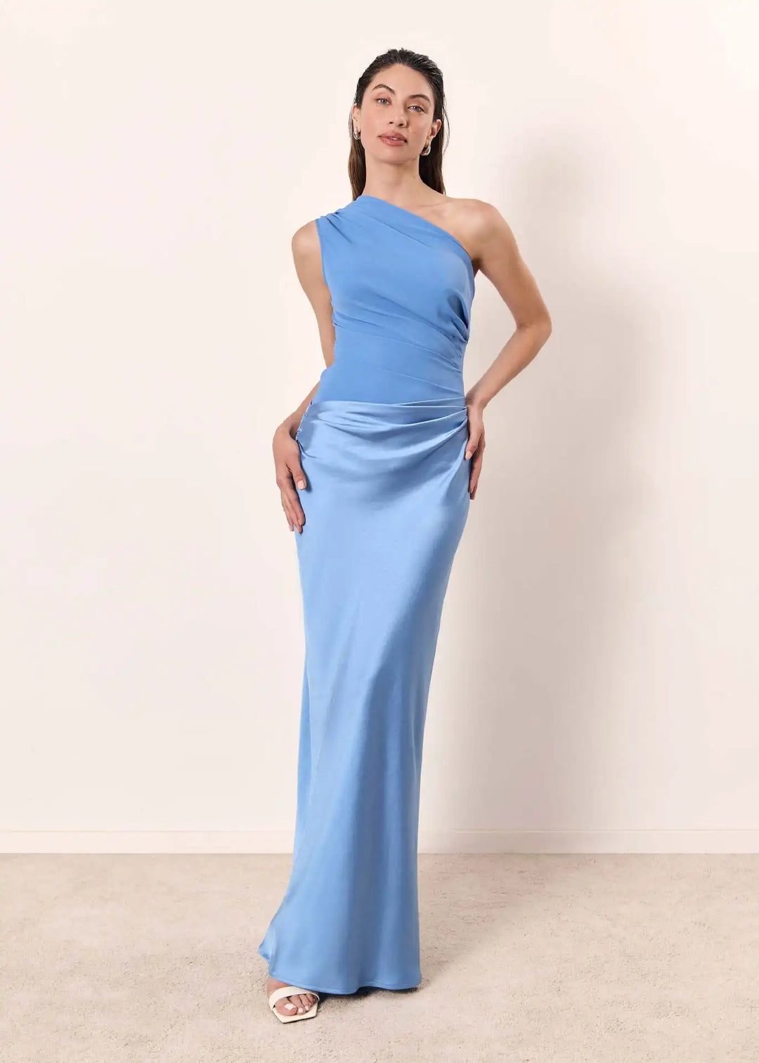 Romantic One-Shoulder Maxi Dress
