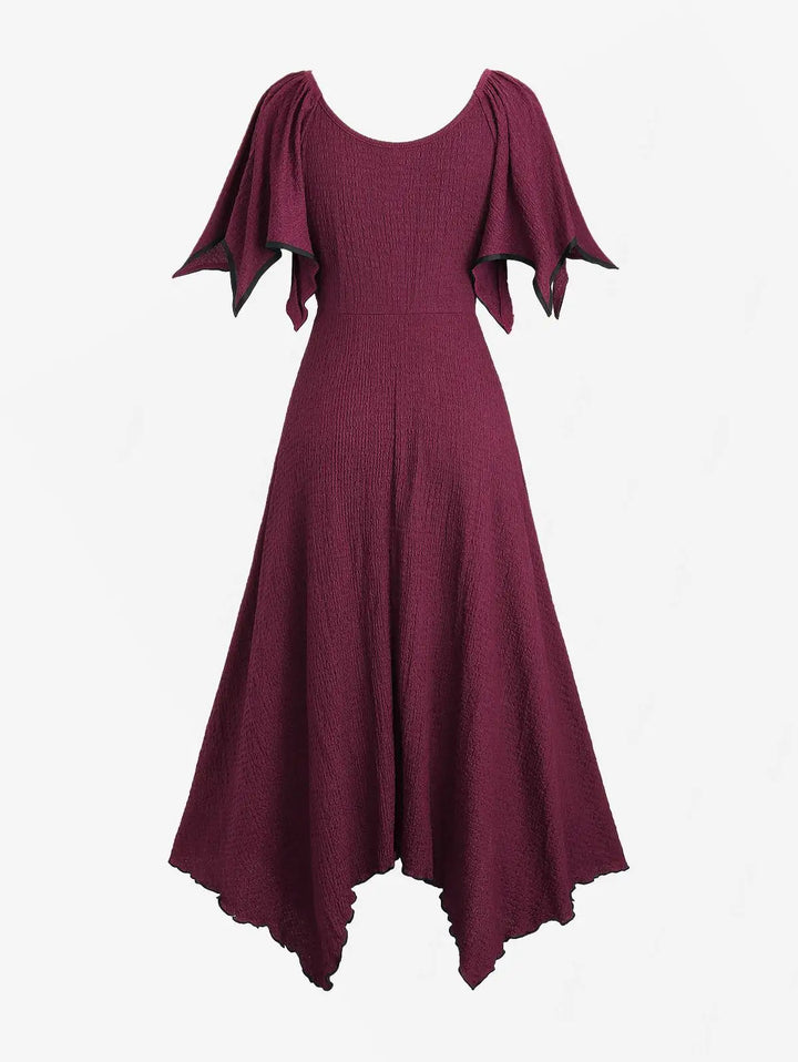 Refined O-ring Waist Cinched Dress