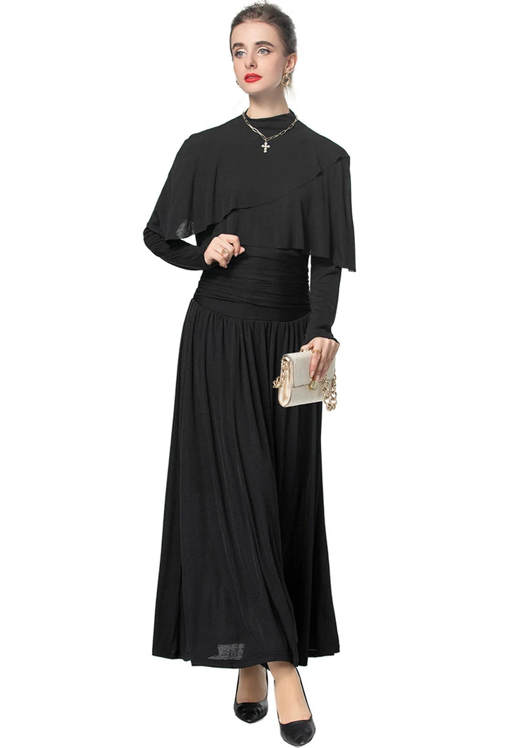 Elegant High-Waist Commuter Dress