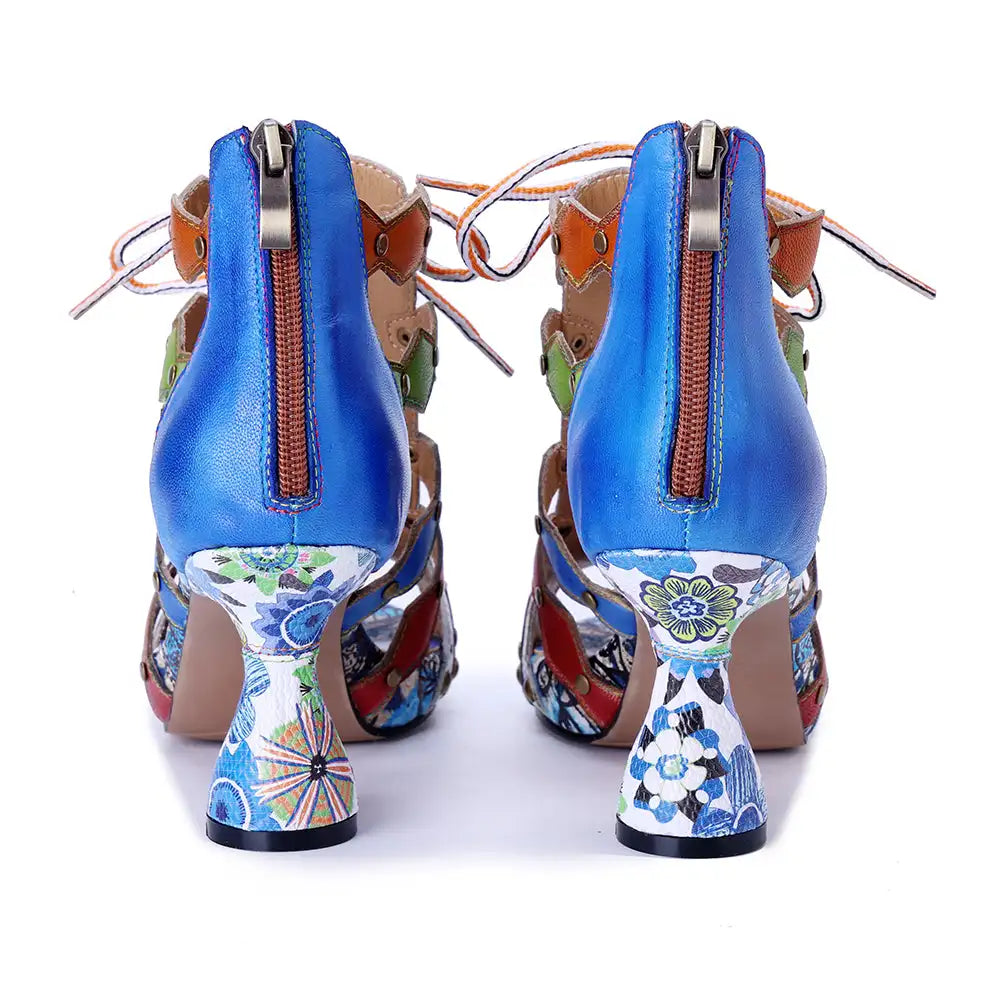 Socofy Raffan High Heeled Sandals