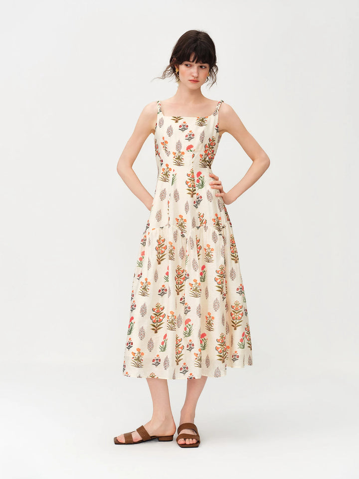 Sweet Crochet Print Holiday Cocktail Dress