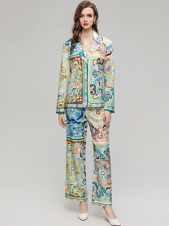 Baroque Long Sleeves Suits