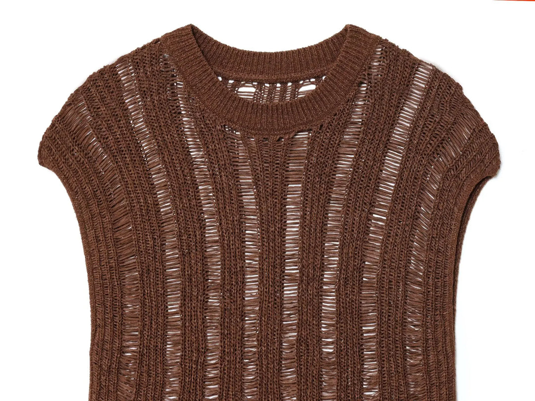 Smooth French Knitted Sleeveless Top