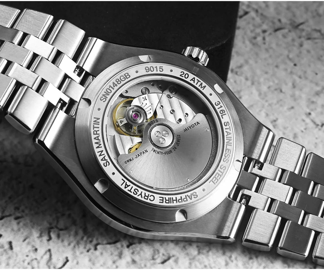 Classic Spiral Dial Automatic Wristwatch