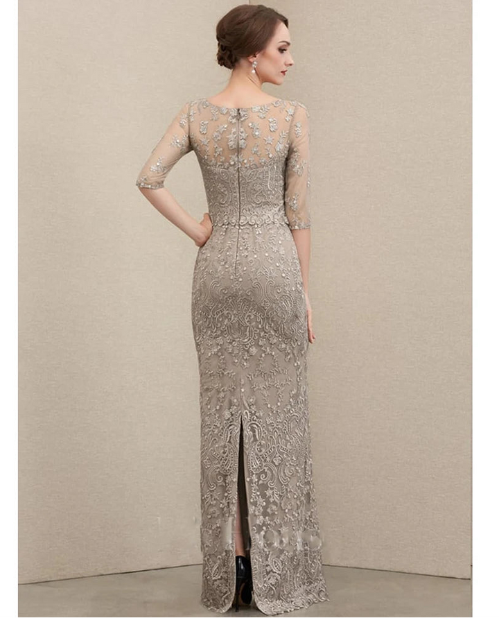 Luxury Scoop Neck Formal Gown