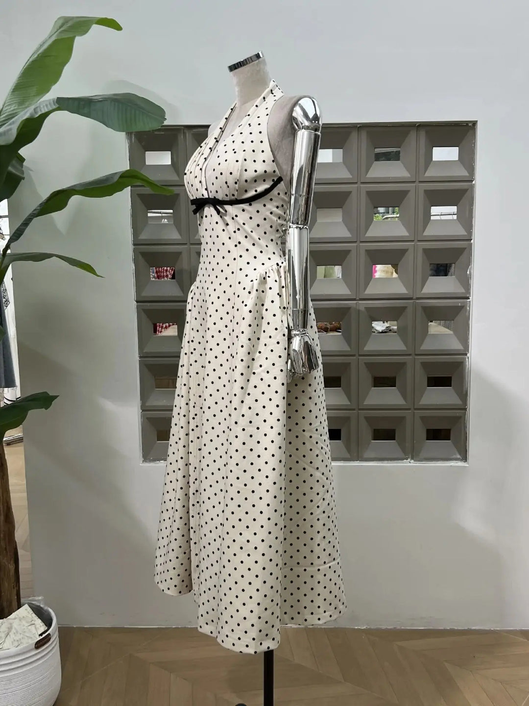 Lovely Polka Dots Maxi Dress