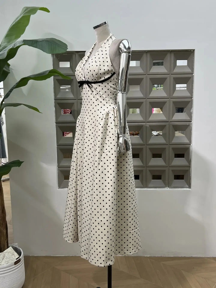 Lovely Polka Dots Maxi Dress