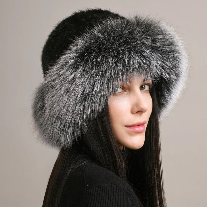 Premium Fur Knit Beanie Hat
