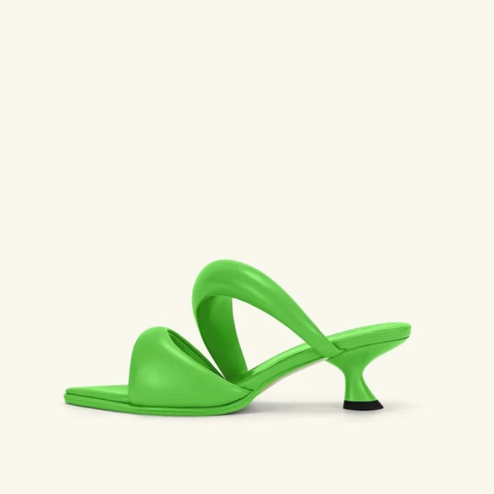 Sweet Pointed Toe High-Heel Slippers